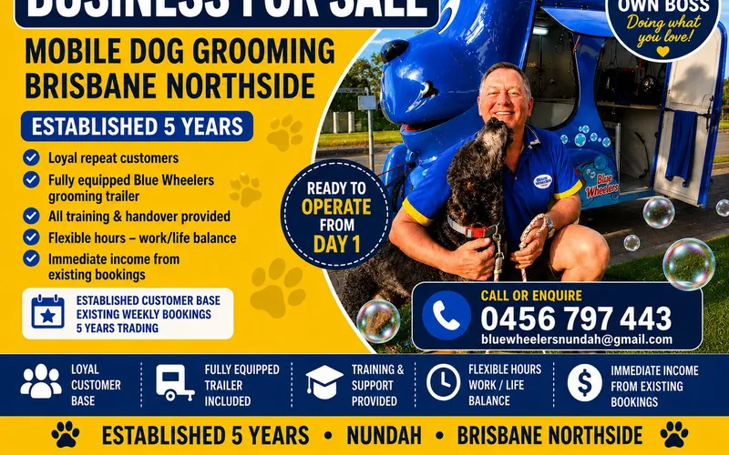 Mobile Dog Grooming Business for Sale — Brisbane Northside